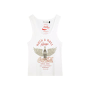 Coca Cola Rock & Roll - Rib Tank - White - The Laundry Room