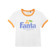 Fanta Official Tm - Perfect Ringer Tee - White & Orange - The Laundry Room