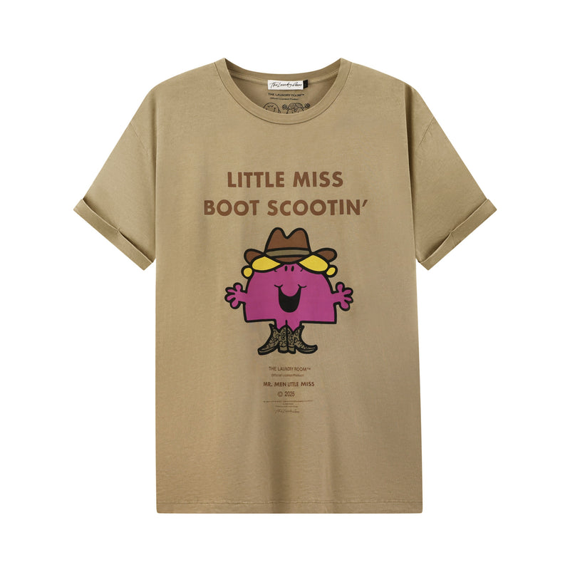 Little Miss Boot Scootin - Oversized Tee - Camel Gold - The Laundry Room