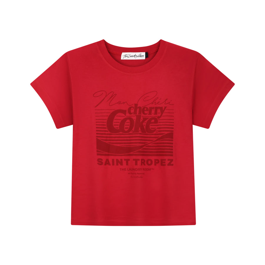 Cherry Coke Saint Tropez SMU - Perfect Tee - Vintage Red - The Laundry Room
