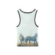 Ranch Life - Rib Tank - White & Brown - The Laundry Room