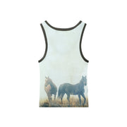 Ranch Life - Rib Tank - White & Brown - The Laundry Room