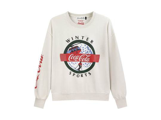 Coca Cola Winter Sport - Classic Crewneck Sweater - Bone - The Laundry Room
