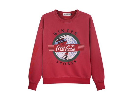Coca Cola Winter Sport - Classic Crewneck Sweater - Vintage Red - The Laundry Room