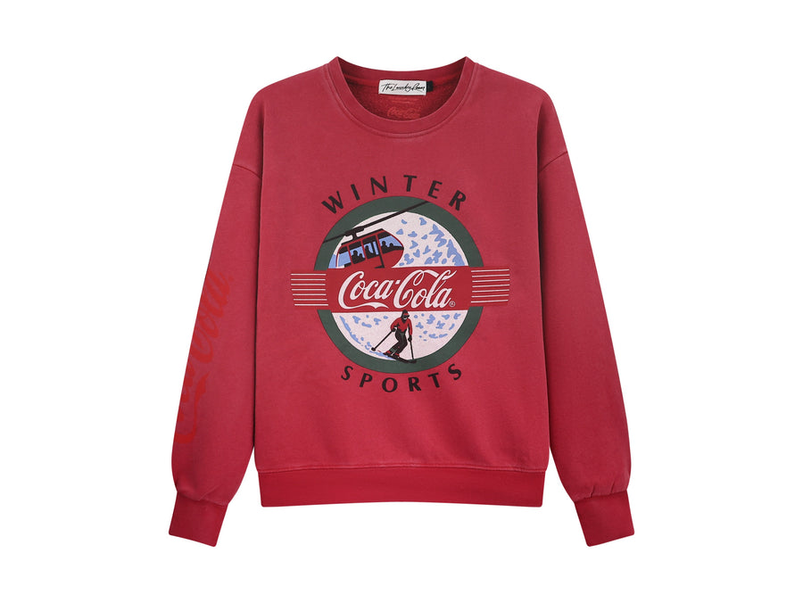 Coca Cola Winter Sport - Classic Crewneck Sweater - Vintage Red - The Laundry Room
