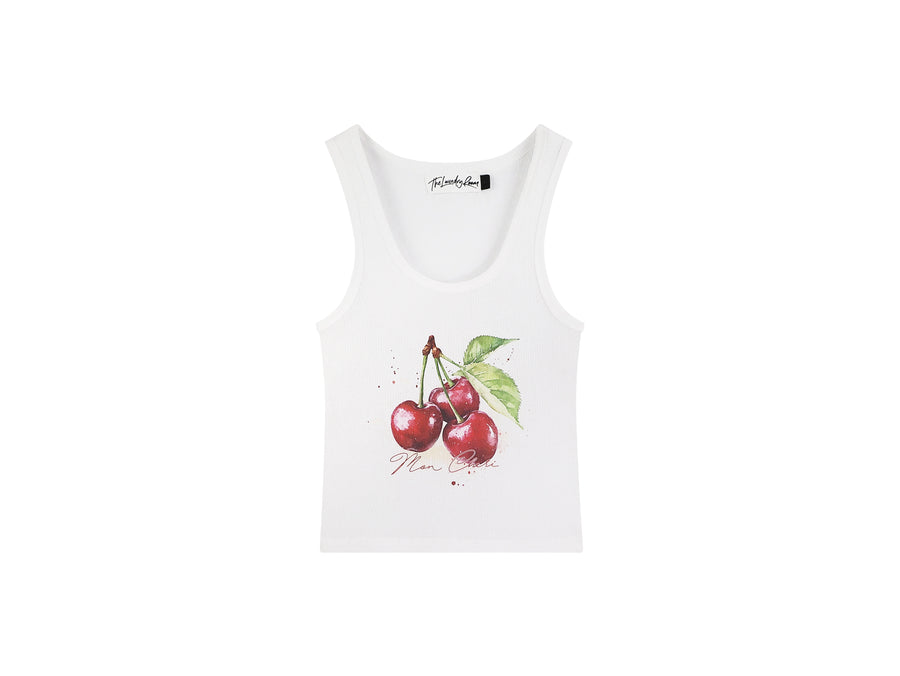 Mon Cheri SMU - Rib Tank - White