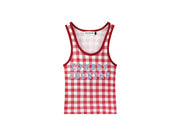 Cowboy Country Denim - Rib Tank - Red Gingham - The Laundry Room