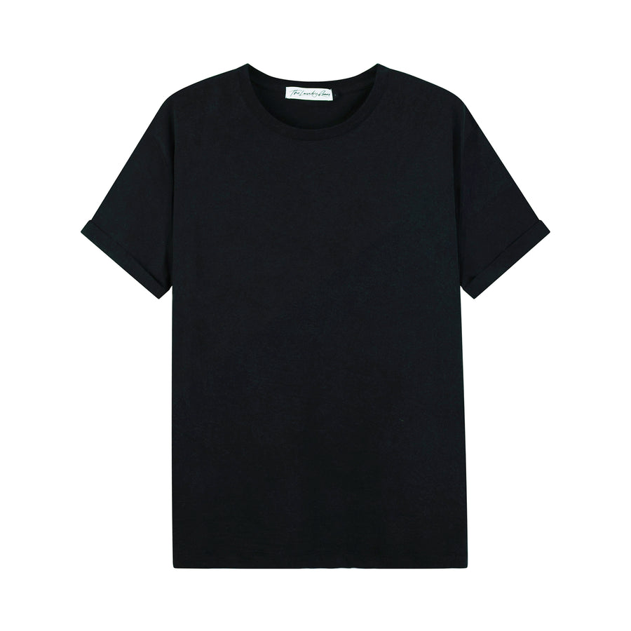 Essentials - Oversized Tee - Black - The Laundry Room