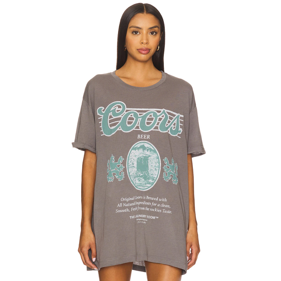 Coors Original 40Z - Oversized Tee - Gravity Grey - The Laundry Room