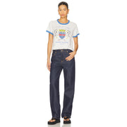 Saint Barth Crest - Perfect Ringer Tee - White & Blue - The Laundry Room