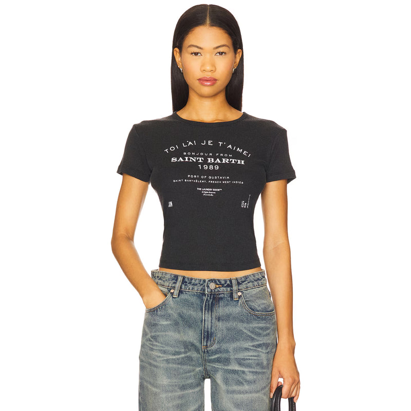 Saint Barth 89 - Baby Tee - Black Snow - The Laundry Room