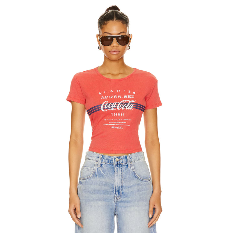 Apres Ski Coca Cola - Baby Tee - Vintage Red - The Laundry Room