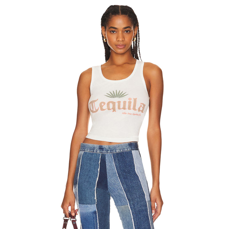 Tequila - Rib Tank - White - The Laundry Room