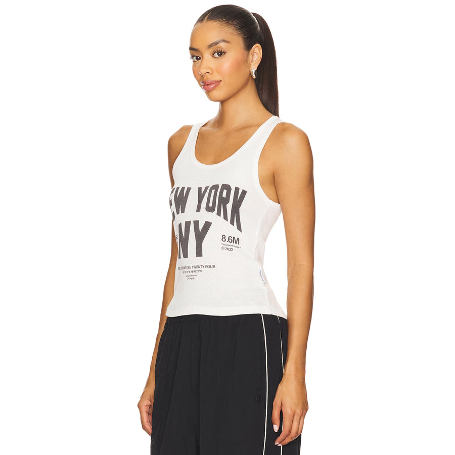 Welcome To New York - Rib Tank - White