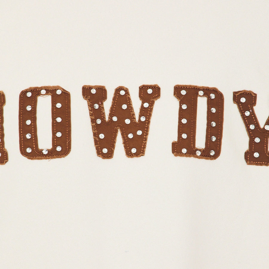 Rhinestone Howdy - Jump Jumper - Bone - The Laundry Room