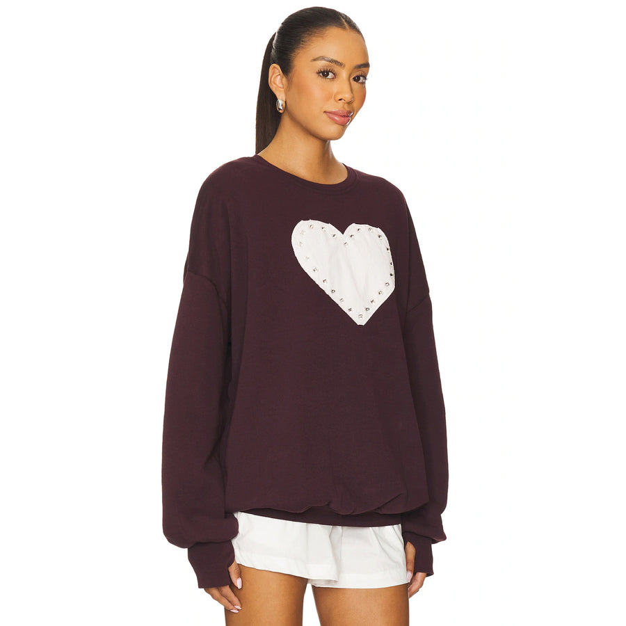 Rhinestone Heart - Jump Jumper - Chocolate - The Laundry Room