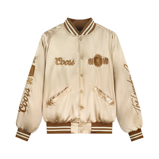 Coors Original 40oz Stadium Jacket SMU - Stadium Jacket - Camel Gold