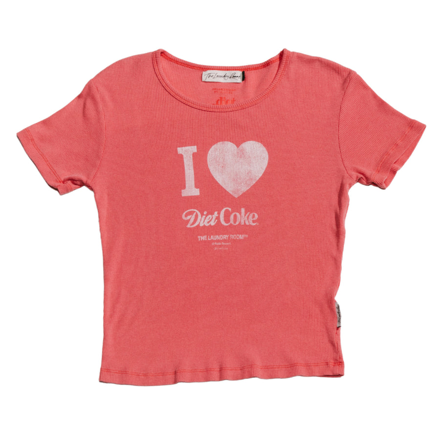 I Heart Diet Coke - Baby Tee - Vintage Red