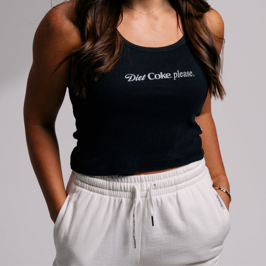 Diet Coke Please - Rib Tank - Black Snow - The Laundry Room