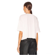 Hello I Love You - Crop Oversized Tee - White - The Laundry Room