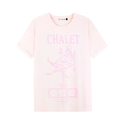 Chalet Club Apres Martini - Oversized Tee - Blush Pink