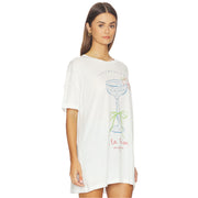 Strawberry Champagne - Oversized Tee - White - The Laundry Room