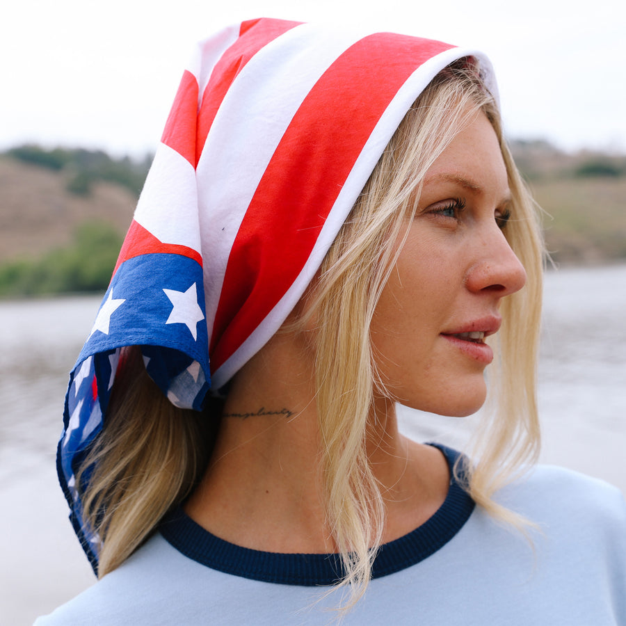 Freedom - Bandana - Red & White & Blue