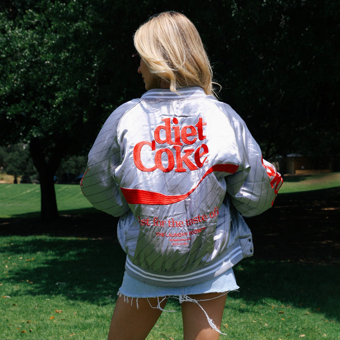 Diet Coke On Ice 82 - Stadium Jacket - Silver - The Laundry Room