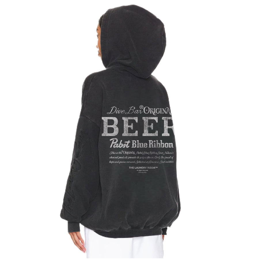 Dive Bar Original Beer - Hideout Hoodie - Black Snow