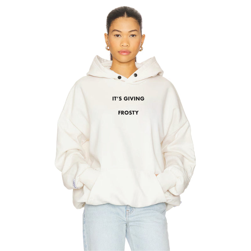It's Giving Frosty - Hideout Hoodie - Bone