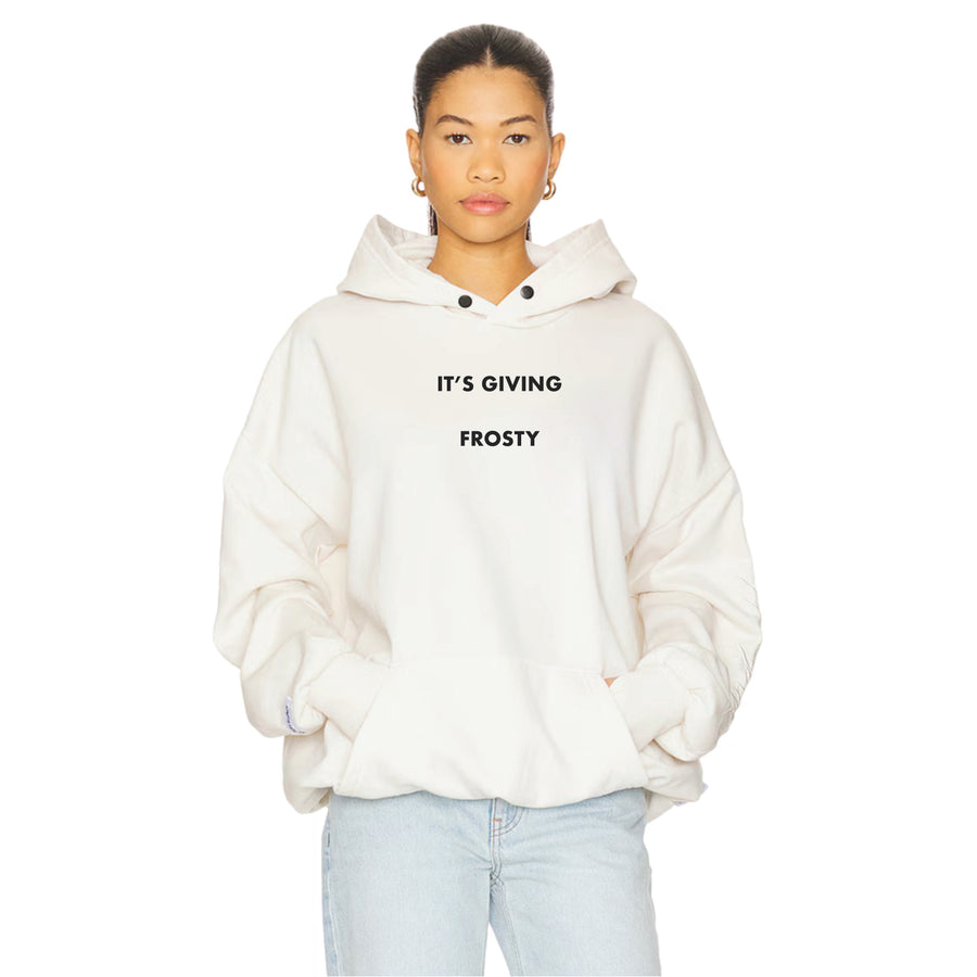 It's Giving Frosty - Hideout Hoodie - Bone