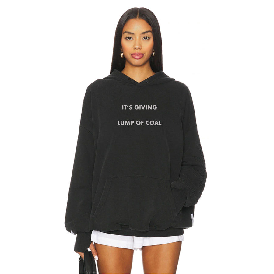 It's Giving Lump of Coal - Hideout Hoodie - Black Snow