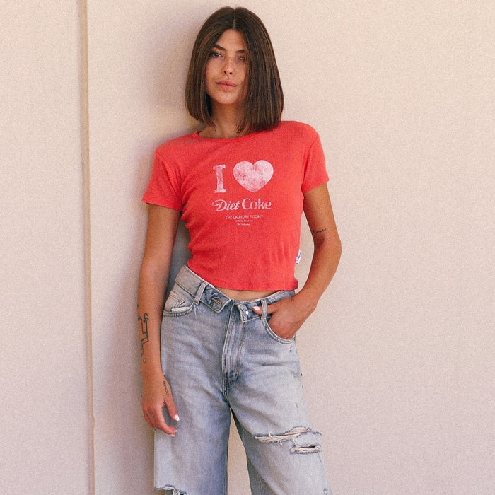 I Heart Diet Coke - Baby Tee - Vintage Red - The Laundry Room