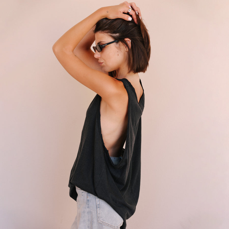 Essentials - Papa Tank - Black Snow - The Laundry Room