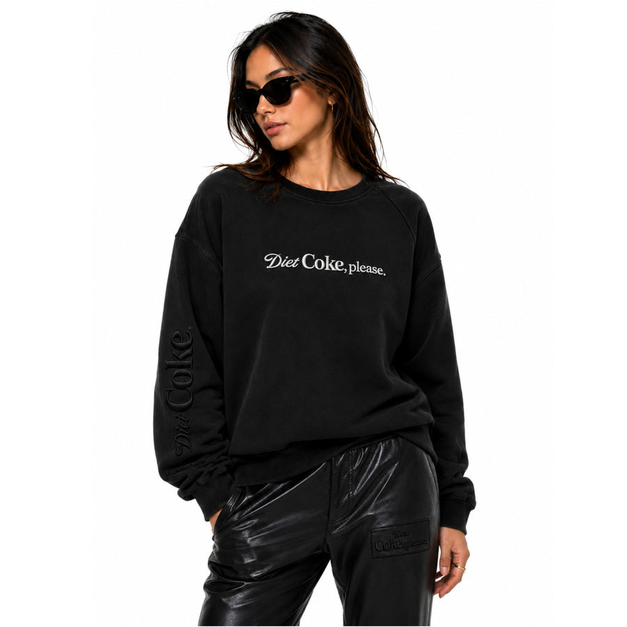 Diet Coke Please Embroidered - Jump Jumper - Black - The Laundry Room