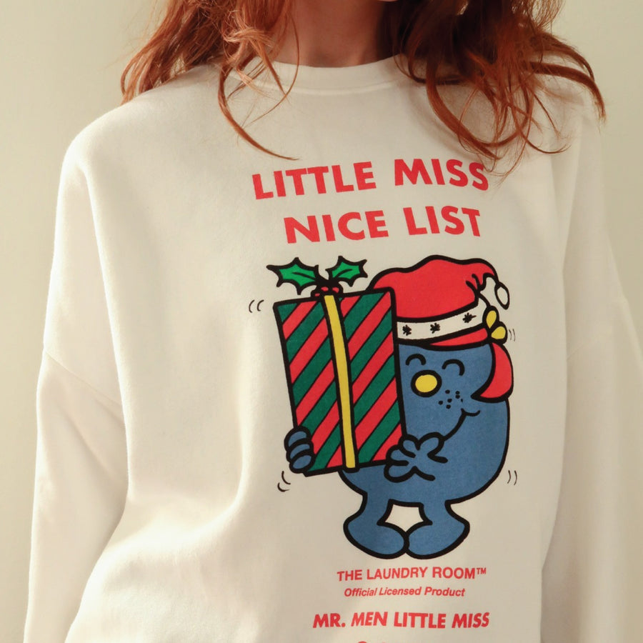 Little Miss Nice List - Jump Jumper - White