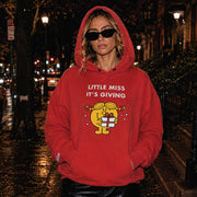 Little Miss It's Giving Season - Hideout Hoodie - Vintage Red
