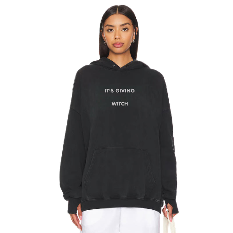 It's Giving Witch - Hideout Hoodie - Black Snow - The Laundry Room
