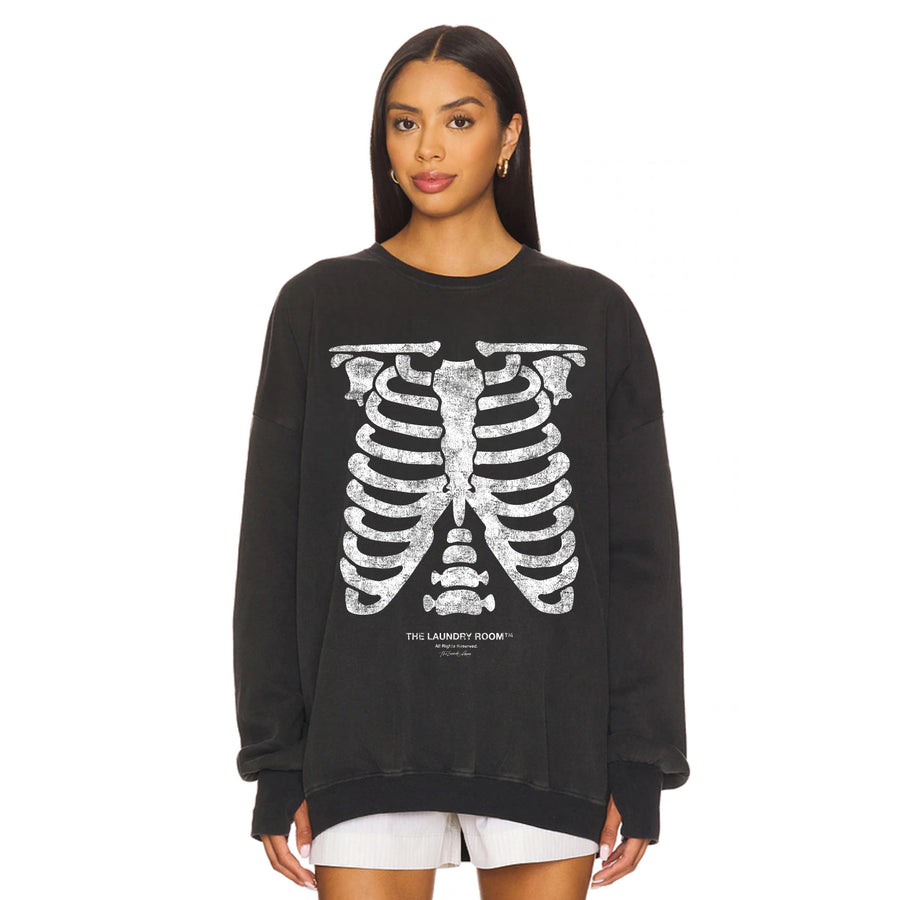 Spooky Skelly - Jump Jumper - Black Snow