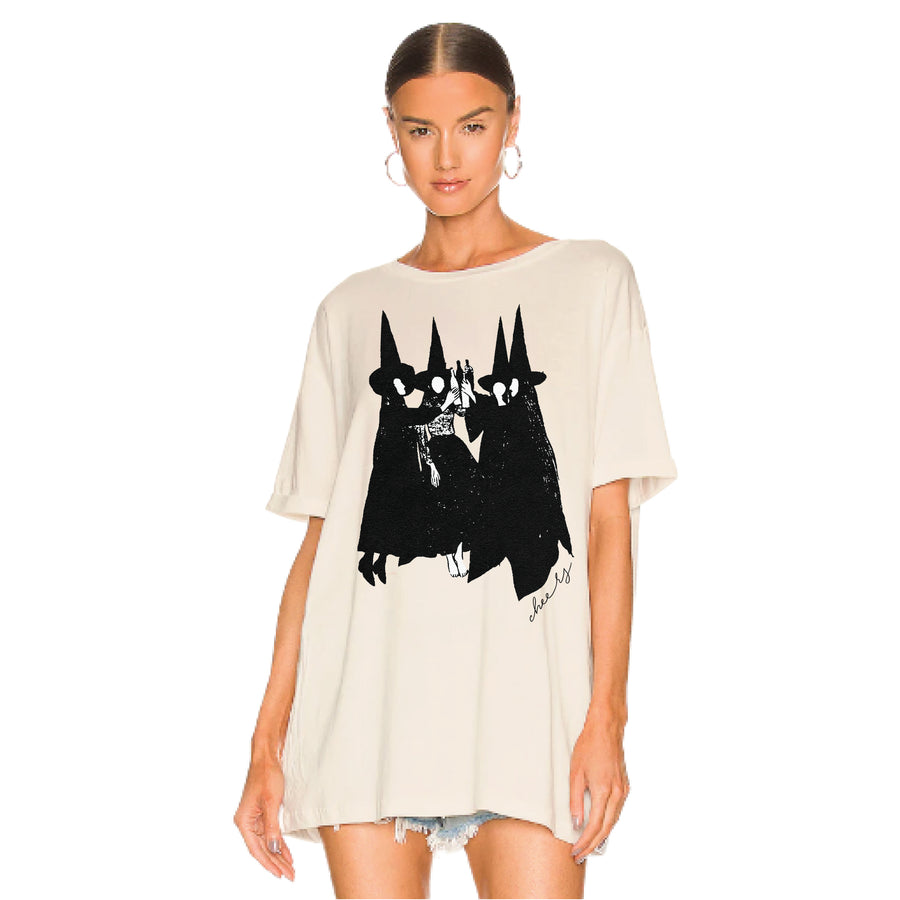 Cheers Witches - Oversized Tee - Bone
