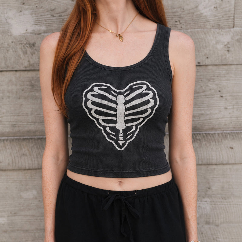 Heartless - Rib Tank - Black Snow - The Laundry Room