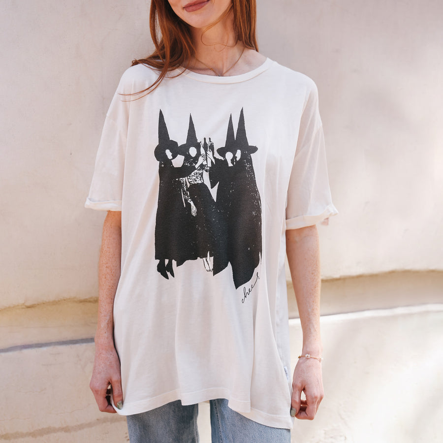 Cheers Witches - Oversized Tee - Bone - The Laundry Room