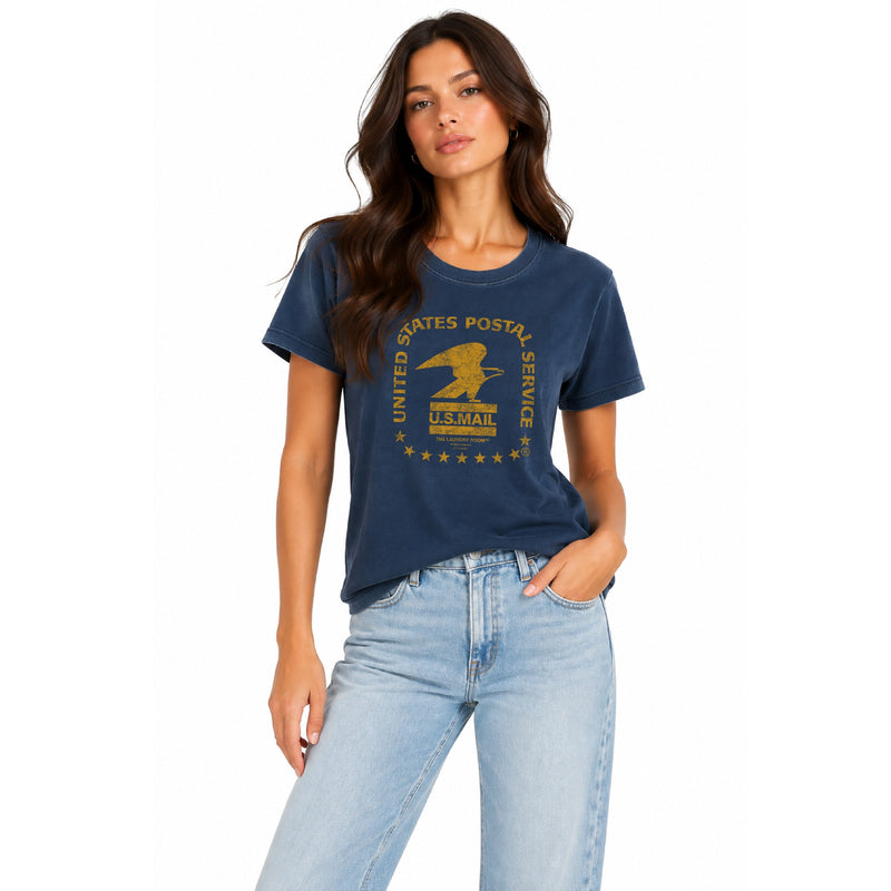 USPS Stamp - Perfect Tee - Navy Snow - The Laundry Room