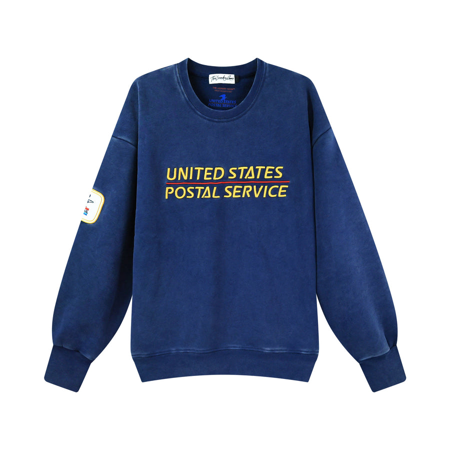 USPS Heritage - Classic Crewneck Sweater - Navy Snow - The Laundry Room
