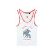 Lone Star Texas Rodeo - Rib Tank - White & Red - The Laundry Room