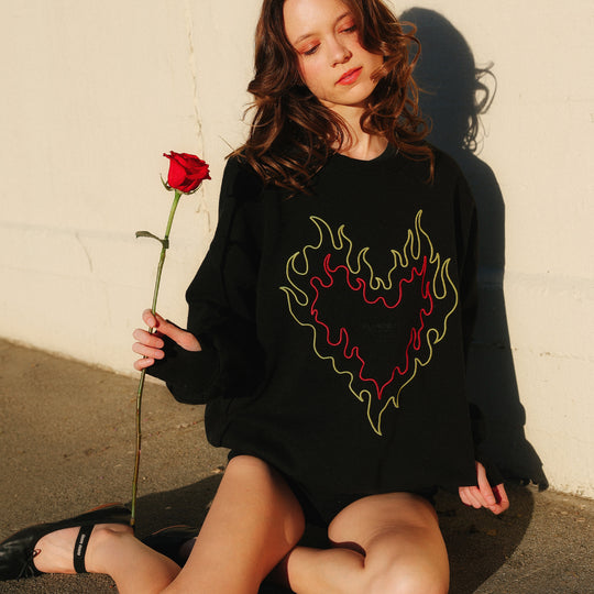 Burn Heart - Jump Jumper - Black - The Laundry Room