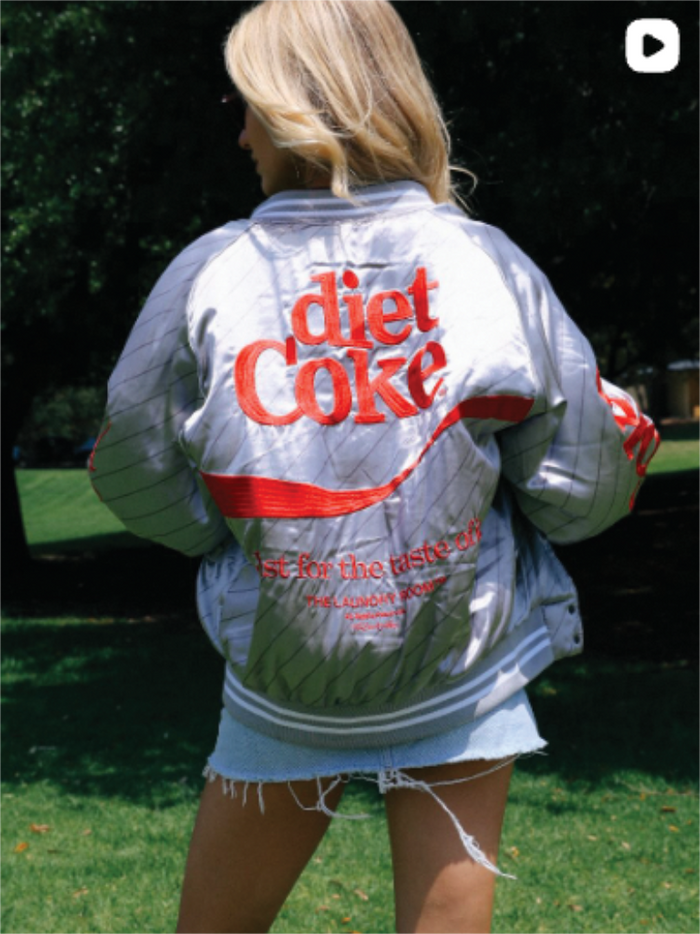 Diet Coke On Ice 82 - Stadium Jacket - Silver